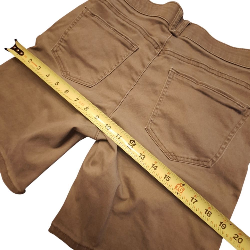 Democracy Ab Technology Modest TAN Jean Bermuda Shorts Women's 4 Stretch Denim - Picture 8 of 11